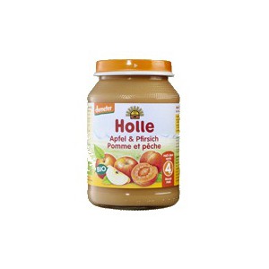 HOLLE Melocotón con manzana 190g