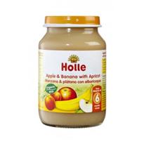 HOLLE Manzana y plátano con albaricoque 190g