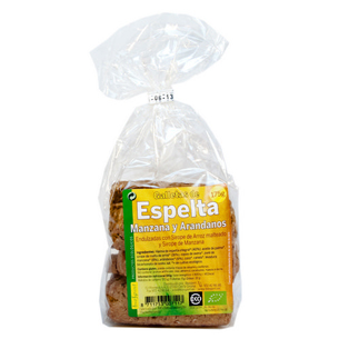 Galletas de espelta con manzana y arándanos