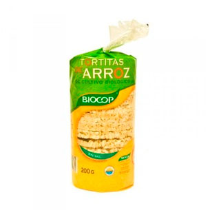 Tortitas de arroz sin sal