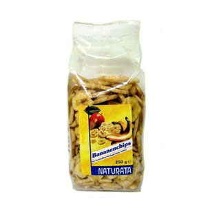 Chips de plátano de cultivo ecológico