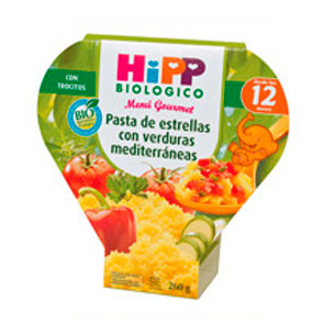 HIPP "Menú Gourmet" Pasta de estrellas con verduras mediterráneas