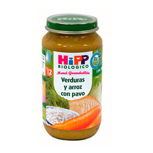 HIPP Verduras y arroz con pavo