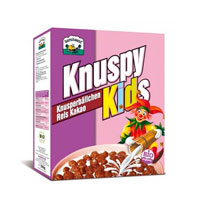 Cereales Knuspy Kids Bolitas de Arroz y Cacao