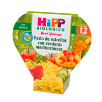 HIPP "Menú Gourmet" Pasta de estrellas con verduras mediterráneas