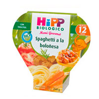 HIPP "Menú Gourmet" Spaguetti a la boloñesa.