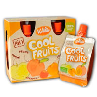 KaliBio Cool Fruits Manzana, Melocotón y Albaricoque